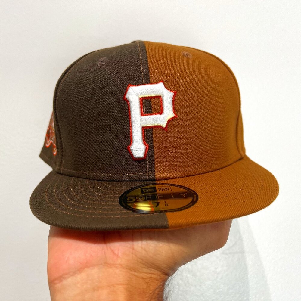Pittsburgh Pirates MLB NE 76th World Series Split Brown Fitted Hat - New